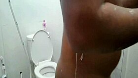 boyfriend and girlfriend get steamy together in the shower