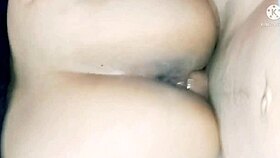 Arab college wife takes massive creampie pounding in passionate bedroom fuck session