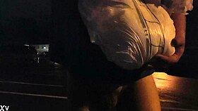 she heads outside in public wearing her super thick diaper for the thrill