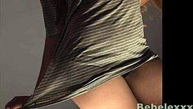 peek at her submissive latina ass during massage