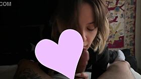 ohh i deepthroat his huge cock while he caresses me so good pt 1