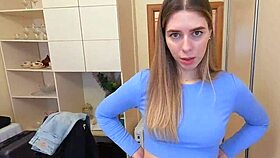 Sexy Milf Swallows Double Cum for Her Secret Silence