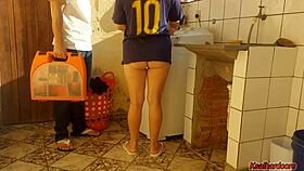 housewife pays washing machine tech with her pussy