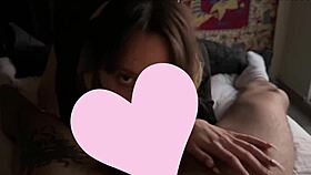 ohh i deepthroat his huge cock while he caresses me so good pt 1