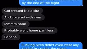 I tease him with dirty texts while others watch my big tits