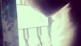 Turkish exhibitionist flashes solo in public country action