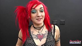 I crave kinky petite redhead jackie deepthroating my monster cock cum