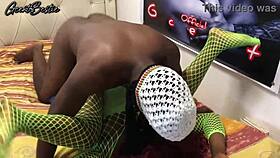 black couple pounds rough and fast till screaming orgasms hit