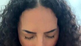 brazilian latina curls unleash sloppy pov deepthroat masturbation cum tits blast