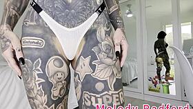 melody radford's sexy pink bikini chain haul hides wild milf curves