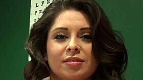 Jasmine Mendez humiliates in latex gloves backstage tit spread