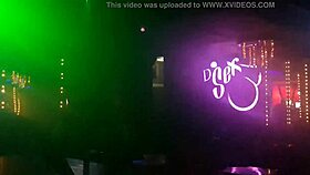 hot latina teen shakes booty on desk table dance vibes