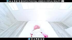 why does anna saotome's wet pussy ride so gently in vr?