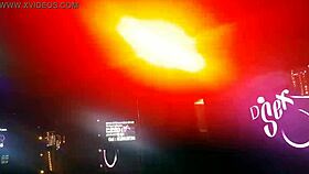 hot latina teen shakes booty on desk table dance vibes