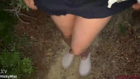 Hey, wanna see Nicky Mist blowjob cum on tits street?