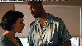 HUSBAND'S BOSS! THIS MONSTER COCK DINNER GAGS WIFE DEEP!