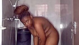 wanna see this thick african teen nurse bucket bathing her plump perky tits backstage?