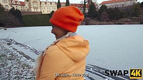 Kinky threesome swap with hot wife boyfriend watches her get hammered!