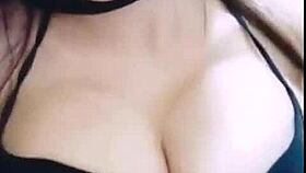 gorgeous babe snaps big white tits selfie福利 😍 huge milkers out