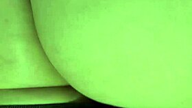 Cum Drips from Pussy as She Strap-On Pounds Him in Chastity Belt Blowjob