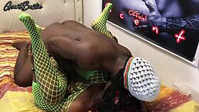 black couple pounds rough and fast till screaming orgasms hit