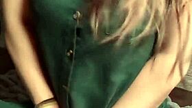 Amateur asian milf squirts three times masturbating wildly with vibrator on machine