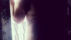 Turkish exhibitionist flashes solo in public country action