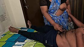 lucky dude in the dorm gets an unexpected handjob from the hot cleaning maid