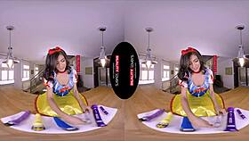 hey snow wild rides cock like a total horny milf