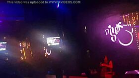 hot latina teen shakes booty on desk table dance vibes