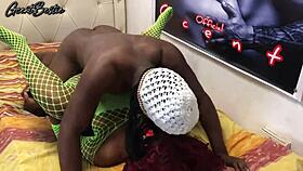 black couple pounds rough and fast till screaming orgasms hit