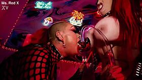 oh my goth succubus lover licks my pierced nipples before rough toy play