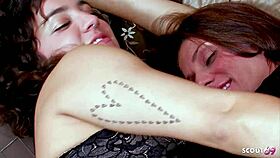 Hairy mature lesbians strap-on fuck shower orgasm