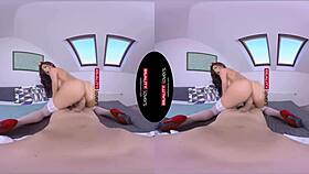 hey snow wild rides cock like a total horny milf