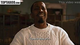 HUSBAND'S BOSS! THIS MONSTER COCK DINNER GAGS WIFE DEEP!