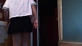 she kicks his balls hard 💥