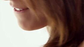 naughty teens share huge cock riding sensual threesome passion