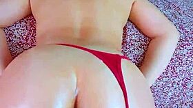 oiled college pawg fucked hard in thong 🔥🍑