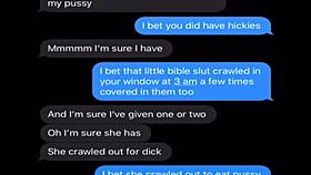 I tease him with dirty texts while others watch my big tits