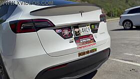 Blonde Bubble Butt Bounces On Monster Cock Beachside