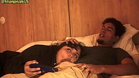 Chubby Argentinian slut chokes on face fuck before massive facial blast