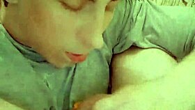 julia porn's hot autofellatio makes her cum in own mouth