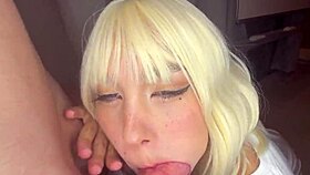 hot blonde reveals tight pussy fuck under the grass