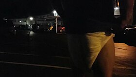 she heads outside in public wearing her super thick diaper for the thrill