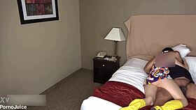 Hippy milf anna cummings swallows massive interracial cum load