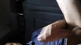 Paid her for car blowjob and she swallows every drop hungrily