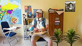 teacher everlain takes student torcelini's cock deep in intense 1on1 fuck session