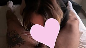 ohh i deepthroat his huge cock while he caresses me so good pt 1