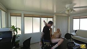 💋 cutie nails office casting fuck to score that loan4k cash!