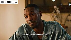 HUSBAND'S BOSS! THIS MONSTER COCK DINNER GAGS WIFE DEEP!